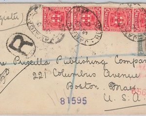 51875 - JAMAICA -  POSTAL HISTORY - REGISTERED COVER to USA  1907