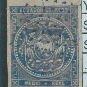 86992a - ECUADOR  - STAMP - Yvert & Tellier  # 1 - USED with great margins NICE!