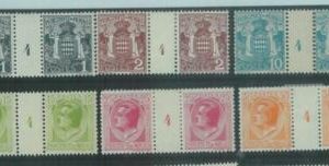 88232 - MONACO - STAMPS: Set of 11 GUTTER  PAIRS