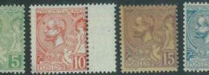 88244 - MONACO - STAMPS:  Yvert & Tellier  # 22/25 - MINT LIGHTLY HINGED MLH