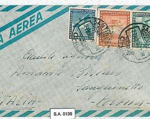 CHILE  - POSTAL HISTORY  -  AIRMAIL COVER to ITALY - 1949