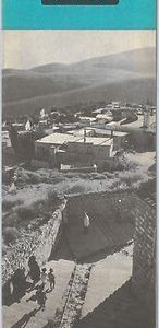 57304 - ISRAEL - VINTAGE TOURIST MAP : SAFED ZFAT 1963