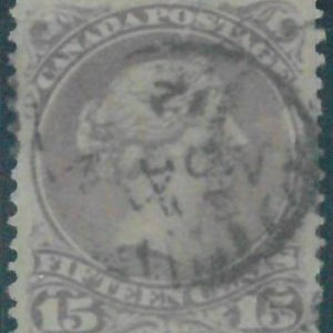 88369 - British CANADA - STAMP: Stanley Gibbons # 52 perf. 12 THIN PAPER  USED