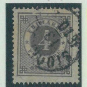 87024a - SWEDEN - STAMP - Yvert #  17(B) Perforation  14 -  USED well centered