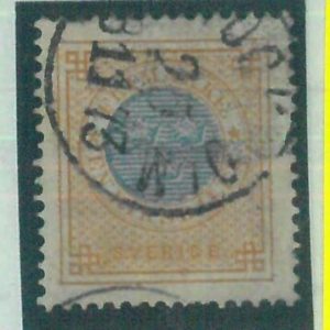 87024d - SWEDEN - STAMP - Yvert # 26 Perforation  14 -  USED very well centered
