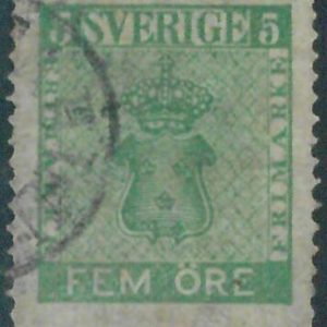 88318 - SWEDEN - STAMP - FACIT # 7 - Very  FINE  USED