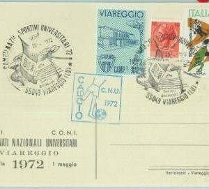 67740 - ITALY - POSTAL HISTORY - SPECIAL Postmark 1972 - UNIVERSIADE:  Football