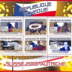 A0700 - GUINEE Guinea - MISSPERF SHEET - SPORT: Football WORLD CUP 2008 Czech