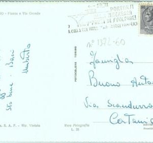 86601 - ITALY - Postal History - Nice postmark on POSTCARD 1960  ROAD SAFETY