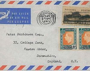 POSTAL HISTORY - SOUTH AFRICA:  cover to UK 1971