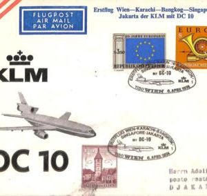 aa7083 - AUSTRIA - Postal History - FIRST FLIGHT: Wien  Karachi  Bangkok 1974