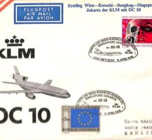 aa7087 - AUSTRIA - Postal History - FIRST FLIGHT: Wien  Karachi  Bangkok 1974