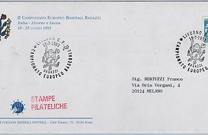 ITALY - Sport : BASEBALL -  POSTAL HISTORY - SPECIAL COVER: Livorno & Luca 1993