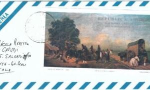 74009 - ARGENTINA -  SOUVENIRT SHEET on  COVER  1986 - ART - fdc?