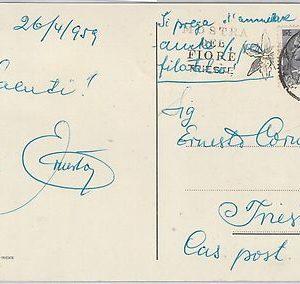 56567 - FLOWERS: ORCHIDS - ITALY Trieste - POSTAL HISTORY: SPECIAL POSTCARD 1959