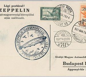 56575 -  AVIATION Zeppelin  - GERMANY -  POSTAL HISTORY: SPECIAL POSTCARD 1931