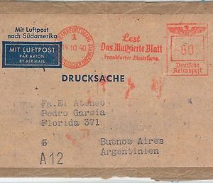 63322 - GERMANY - POSTAL HISTORY - RED MECHANICAL POSTMARK  1940 -  Journalism