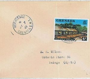 POSTAL HISTORY cover -  Grenada  1981 : HERMITAGE