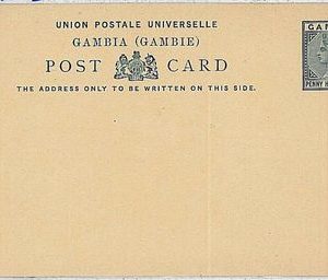 POSTAL HISTORY - POSTAL STATIONERY -  GAMBIA - Stanley Gibbons SG #1