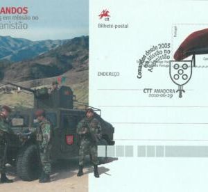 93192 - PORTUGAL -  STATIONERY CARD 2010 Military ARMOURED TANK Afghanistan