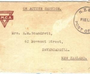 69111 - NEW ZEALAND  - POSTAL HISTORY - SOLDIERS mail COVER  WW2 - YMCA