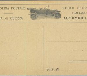 93140 - ITALY - POSTAL HISTORY - Feldpost WAR ZONE STATIONERY Card : CARS