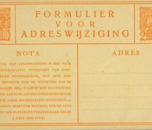 93232 - NETHERLANDS - POSTAL HISTORY - Postal  STATIONERY Card - CARS Lions