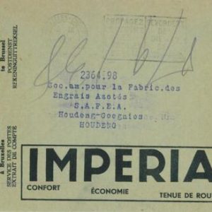 93170 - BELGIUM - POSTAL HISTORY - Advertising  COVER  Auto IMPERIA Radio Luxemb