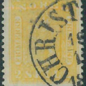 88251  -  NORWAY -  STAMP  - MICHEL  #  6 -   FINE  USED