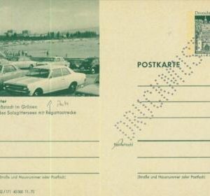 93215 - GERMANY  - Postal History - STATIONERY CARD perforated SPECIMEN - Cars