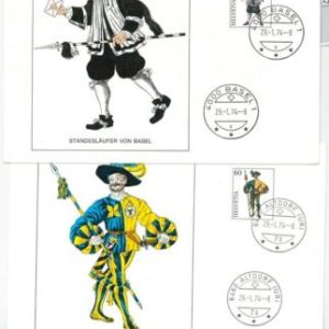 63822 - SWITZERLAND - POSTAL HISTORY: Set of 4 MAXIMUM CARD 1974 -  POSTMEN