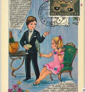 63793 -  SAN MARINO - POSTAL HISTORY: MAXIMUM CARD 1970  Horoscope ZODIAC Libra