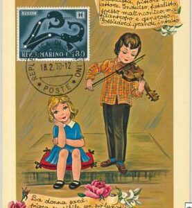 63789 -  SAN MARINO - POSTAL HISTORY: MAXIMUM CARD 1970  Horoscope ZODIAC Pisces