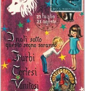 63780 -  SAN MARINO - POSTAL HISTORY: MAXIMUM CARD 1970  Horoscope ZODIAC Leo