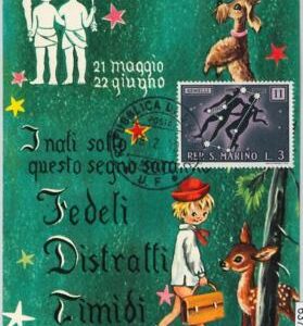 63778 -  SAN MARINO - POSTAL HISTORY: MAXIMUM CARD 1970  Horoscope ZODIAC Gemini