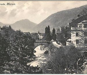 CARTOLINA d'Epoca - BOLZANO - MERANO : GILFTPROMENADE