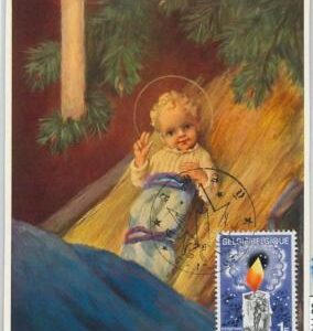 63417 -  BELGIUM - POSTAL HISTORY: MAXIMUM CARD 1968 -  ART Christmas