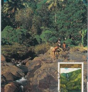 62870 - New Caledonia   Nouvelle-Calédonie -  MAXIMUM CARD 1973  PLAM TREES