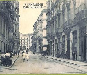 af3881 - SPAIN - VINTAGE POSTCARD - Santander - Calle der Martillo