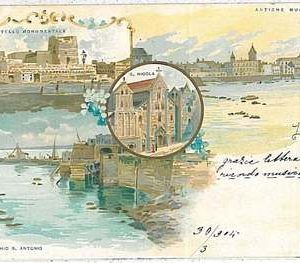 34345   CARTOLINA d'Epoca -  BARI Città  - GRUSS AUS 1904