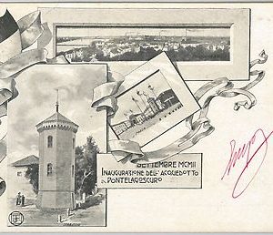 49519 - CARTOLINA d'Epoca -  FERRARA provincia -  PONTELAGOSCURO 1902 - bella!!