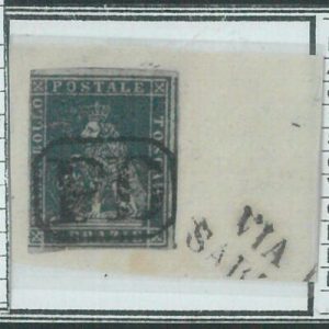 82412 - Antichi Stati - TOSCANA - STORIA POSTALE: Sass 7 su FRAMMENTO annullo PD
