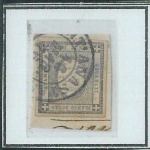 82411 - Antichi Stati - SARDEGNA - STORIA POSTALE: Sass  20 su PICCOLO FRAMMENTO