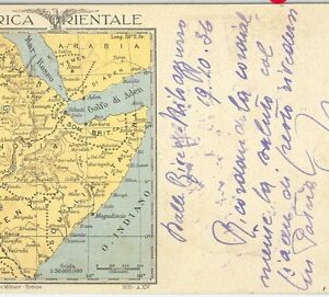 63292  - ITAY - POSTAL HISTORY -  MILITARY STATIONERY CARD 1936 Field Mail: MAPS
