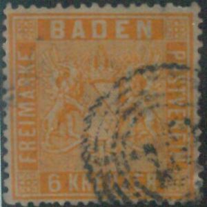 77926a  - GERMANY Baden -  STAMP:  Michel  # 11 -    USED