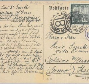 77482 - GERMANY  - POSTAL HISTORY -  Michel # 710 single use ITALIAN CENSOR