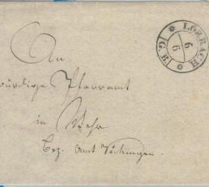 77490 - GERMANY Baden - POSTAL HISTORY - Prephilatelic cover from Lörrach 1836
