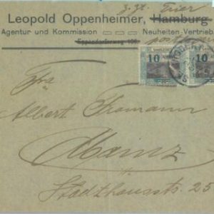 85224 - GERMANY Saar  - POSTAL HISTORY - Overprinted stamps on COVER  1921