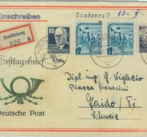 85211 - GERMANY Soviet Zone  + DDR - POSTAL HISTORY -  FDC COVER 1952 CYCLING