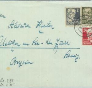 85210 - GERMANY Soviet Zone  - POSTAL HISTORY - COVER  1950